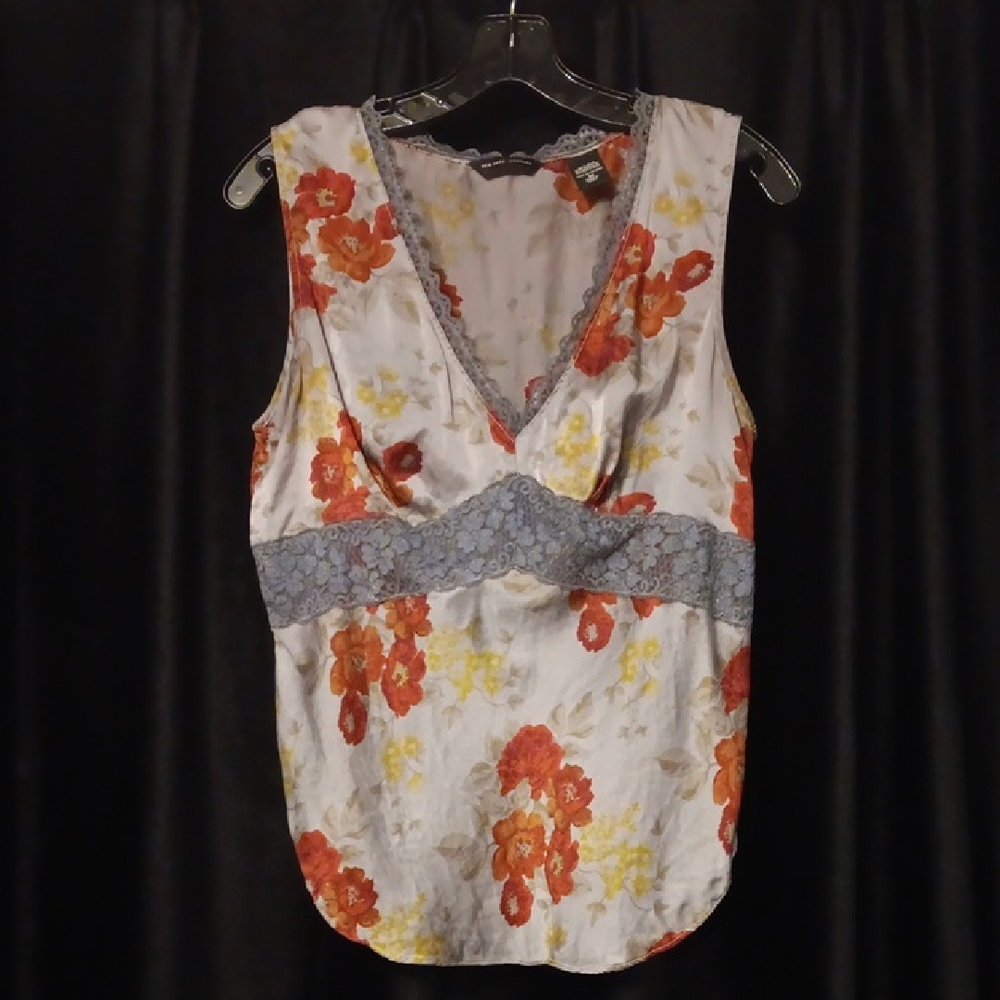 Blooming Silk & Lace Tank